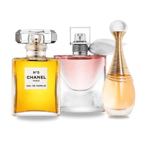 ¡Compra 1 y llévate 2 gratis! - Coco Chanel Mademoiselle | Lavi Est Belle | Dior J'adore 100ml ® - Linea de Oro