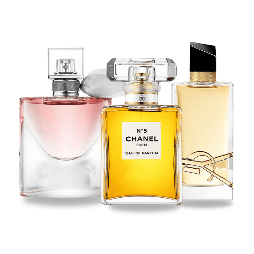 ¡Compra 1 y llévate 2 gratis! - La Vie Est Belle | Chanel Nº5 | Yves Saint Laurent Libre 100ml ® - Linea de Oro