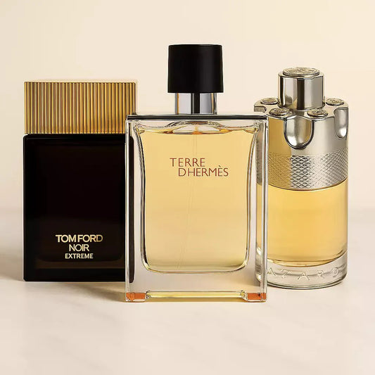 ¡Compra 1 y llévate 2 gratis! - Tom Ford Noir Extreme | Hermès Terre d'Hermès | Azzaro Chrome 100ml ® - Linea de Oro