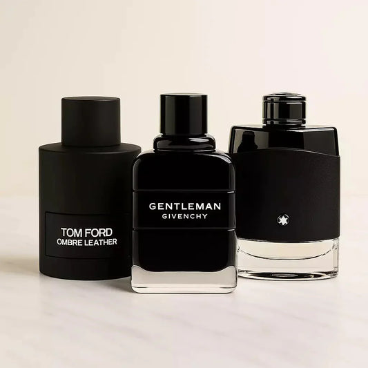 ¡Compra 1 y llévate 2 gratis! - Tom Ford Ombré Leather | Givenchy Gentleman | Montblanc Legend 100ml ® - Linea de Oro